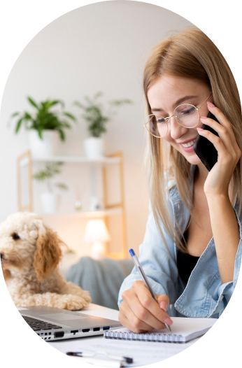Mujer al teléfono